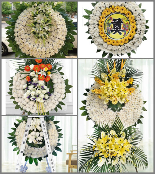 山西运城稷山县化峪镇吴嘱村花圈速递